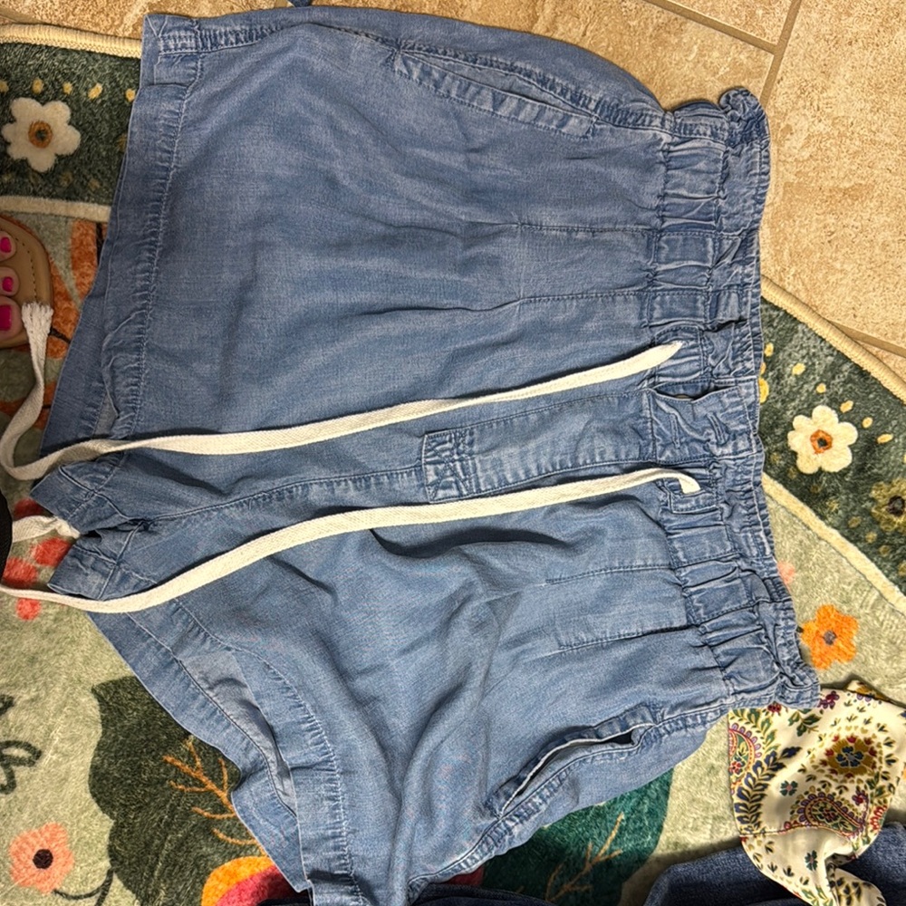 Impressions Boutique Light Blue Casual Shorts